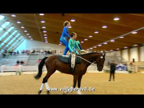 Greta Letsch - Luise Letsch - Doppel 13 - DJM Voltigieren München 2018