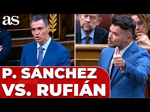 The tense face-to-face between Gabriel Rufián and Pedro Sánchez over the corruption in the "Cerda...