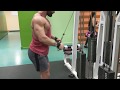 Killer back workout finishing with this exercise for my lats back