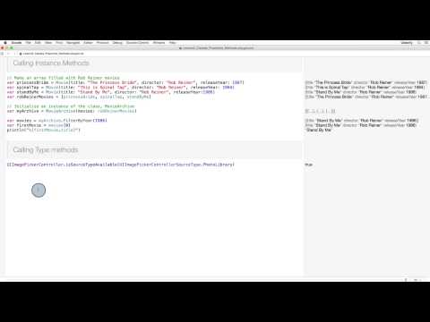 Calling Instance and Type Methods