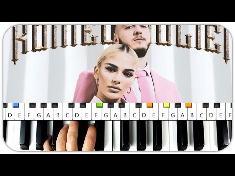 Mozzik x Loredana - ROMEO & JULIET Instrumental Piano Tutorial Beat + MIDI