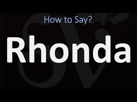 How to Pronounce Rhonda? (CORRECTLY)