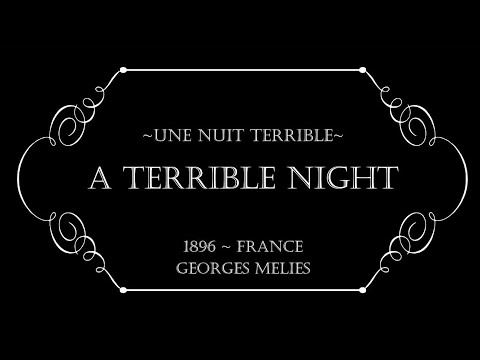 1896 - A Terrible Night (Une nuit terrible) | Silent French Horror | Georges Méliès | HD REMASTER