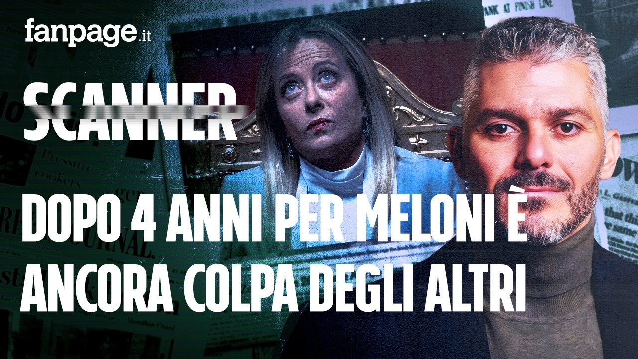Dopo 4 anni di governo per Meloni è ancora colpa degli altri