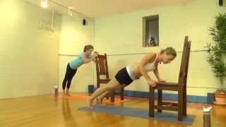 Yoga, Pilates & Cardio Chair Workout Video: 60 min - Work out in your own home