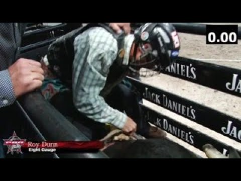 Roy Dunn rides Eight Gauge for 85 points at PBR Australia National Finals 2017​