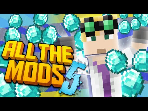 Minecraft All the Mods 5 - DIAMOND BLOCK DUPLICATION EXPLOIT #4 (Minecraft Modded)