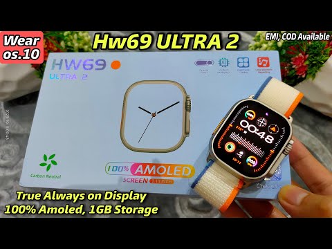 Order Hw69 Ultra 2 Smartwatch AMOLED Display 2GB Storage NEW Gesture  Support 2024 Mode Online From SmartWatch World,MUMBAI