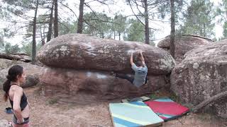 Video thumbnail of Gatoruga, 7a. Albarracín