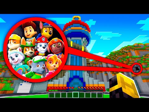ENCONTRÉ LA BASE SECRETA DE LA PAW PATROL EN MINECRAFT 😱