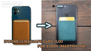 [LEATHER HANDMADE EP13] Making iPhone 12 "Magsafe Card Slot" For Every Smart Phone in The World