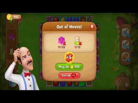 Gardenscapes: How to clear level 73 walkthrough iOS-Android