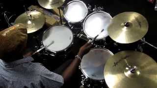 samuel ibeh drum warm up  at joma music another angle