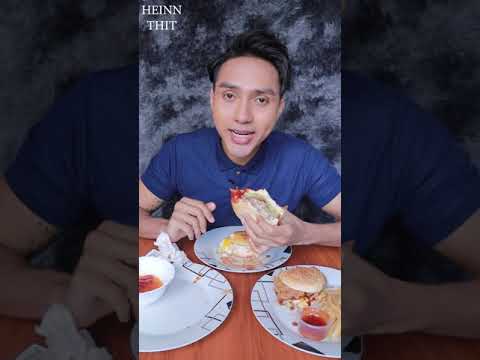 Heinn Thit - Eating show of Three Burgers Comparison