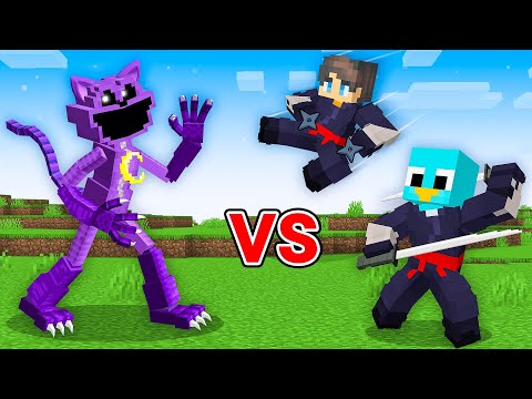 Catnap vs Ninja Powers in Minecraft