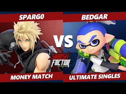 SF8 SSBU - Spargo (Cloud) Vs. Bedgar (Inkling) Smash Ultimate Tournament Money Match
