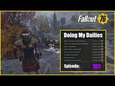 Fallout 76: Doing my Dailies ( No Commentary) Episode 163