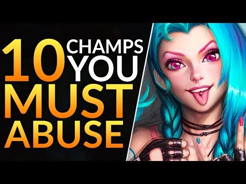 Top 10 BEST CHAMPS with BROKEN OP Power Spikes - Pro Tips to Solo CARRY | League of Legends Guide
