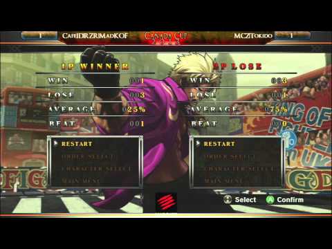 CC2013 KOFXIII Top 4 WF - CafeID|RZR|MadKOF (KIN-SHE-KIM) vs MCZ|Tokido (XIOR-MRK-KIM)