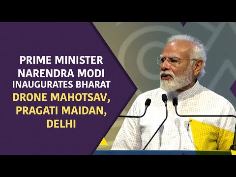 Prime Minister Narendra Modi Inaugurates Bharat Drone Mahotsav, Pragati Maidan, Delhi | PMO
