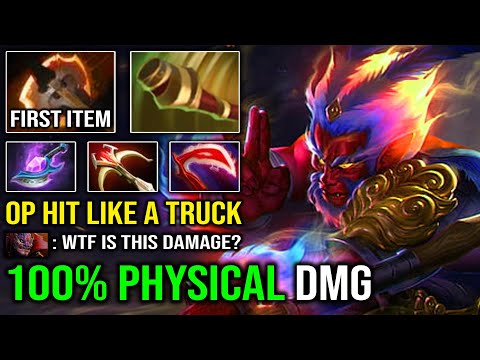 100% FULL PHYSICAL DPS First Item Battle Fury Monkey King | EZ Desolator Hit Like a Truck Dota 2