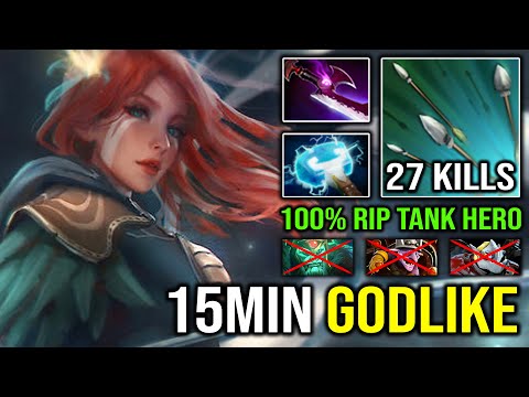 15MIN GODLIKE Windranger OP Carry Invisible Silver Edge | 100% Counter Tanker Hero Dota 2