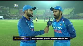 #FollowTheBlues: Virat Kohli interviews Rohit Sharma video