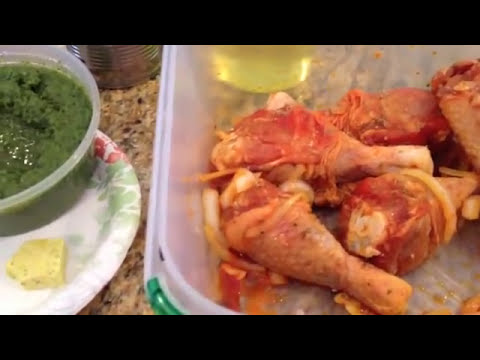 Dominican style stewed Chicken/ Pollo guisado. delicious and easy meal. NYC