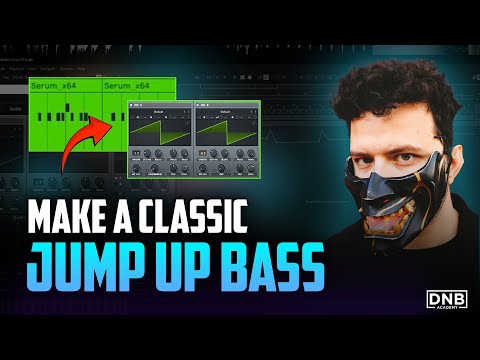 Video: making a classic jump up bass with two saw waves in Serum, from DNB Academy