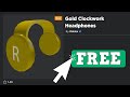 NEW GOLD CLOCKWORK HEADPHONES!! (Made by Roblox)