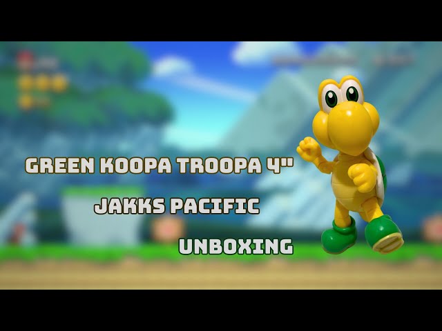Vídeo relacionado con Nintendo Super Mario - Figura de Koopa Troopa verde de 4 pulgadas con accesorio de bloque de preguntas. A partir de 3 años (con licencia oficial)