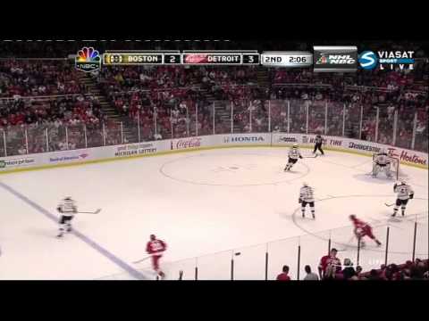 Stuart hit  Abdelkader (Boston Bruins & Detroit Red Wings), NHL , 02/11/11