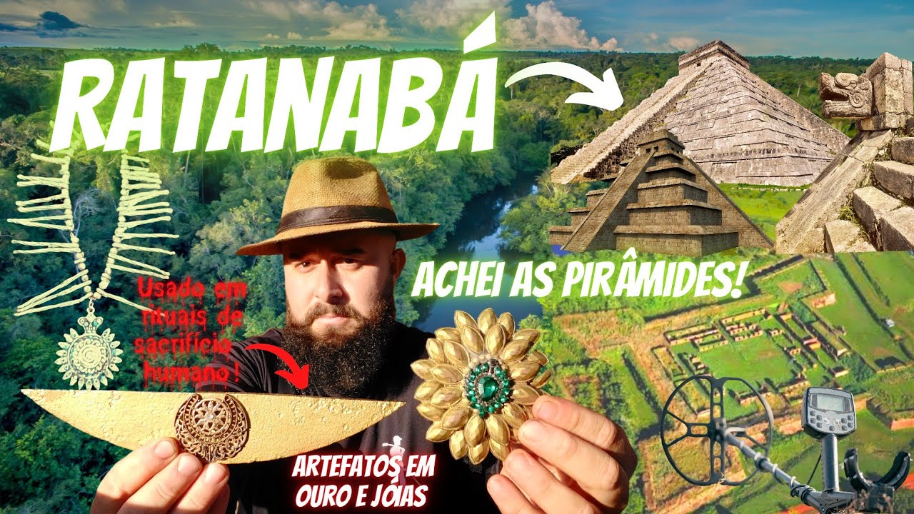 Achei as pirâmides,artefatos,ouro e construções de Ratanabá! #detectorismo #metaldetector