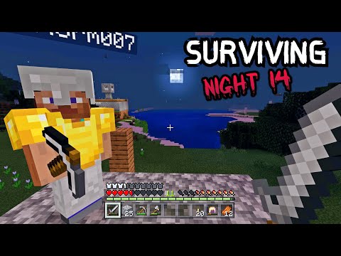 100 Days of Minecraft Survival Night 14 Evans in a Bad Mood Dad Expands the Outpost