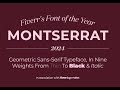 Fiverr Logo Maker Font of the Year 2024 - Montserrat