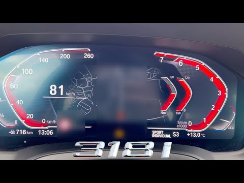BMW G20 318i 0-100 km/h Acceleration (0-60 mph) Beschleunigung