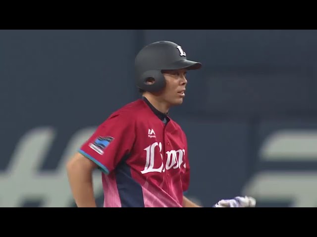 【4回表】ライオンズ・秋山 1塁ベースに当たるタイムリー2ベースで反撃!! 2017/8/8/ Bs-L