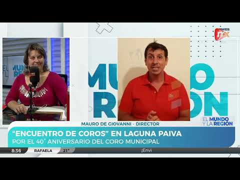 "Encuentro de coros" en Laguna Paiva |  40° Aniversario Coro Municipal: Mauro De Giovanni - Director