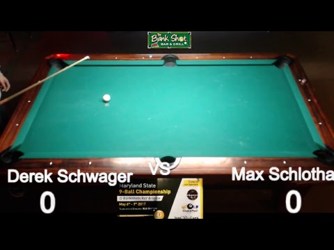 Max Schlothauer Vs. Derek Schwager - Maryland 9-ball Championship