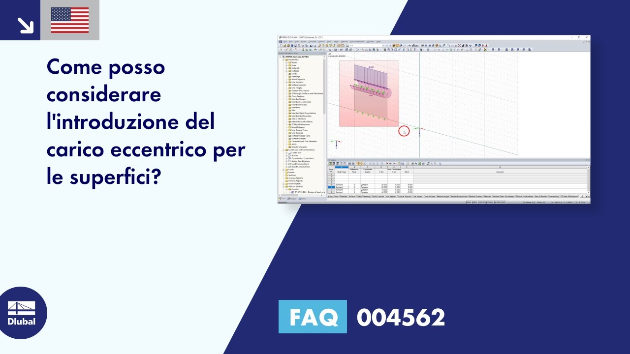 [IT] FAQ 004562 | Come posso considerare l&#39;introduzione del carico eccentrico per le superfici?