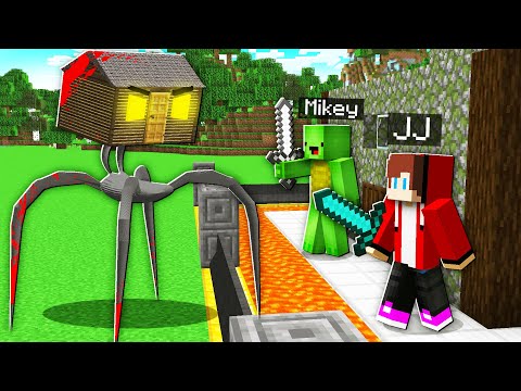 SCARY HOUSE vs Security House Mikey & JJ - Minecraft (Maizen)