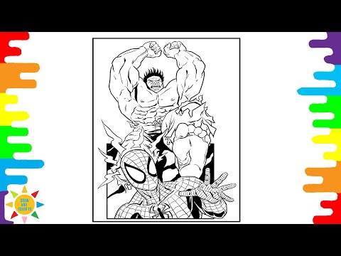 Spiderman VS Hulk Coloring | Prismo - Stronger [NCS Release]