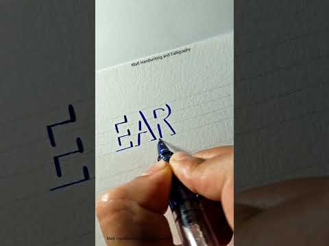 Lettering style that creates a illusion of 3d letters #lettering #3dart #art