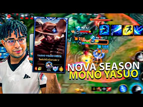 TOP RANK MONO YASUO NA NOVA SEASON? EODARKZINN  CARREGANDO LoL WILD RIFT