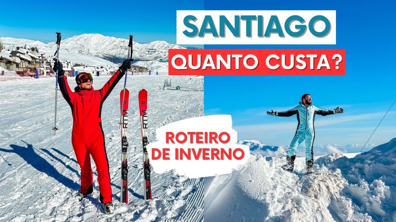 Quanto custa viajar pra SANTIAGO DO CHILE no inverno - roteiro completo COM VALORES (2024)