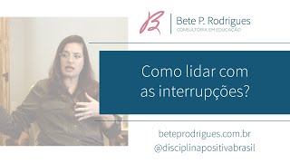 Como lidar com as interrupções