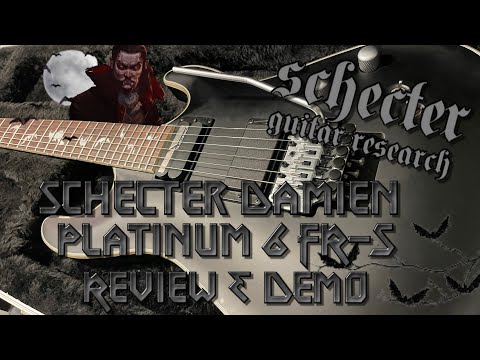 Schecter Damien Platinum 6 FR 2014 - Black Satin image 12
