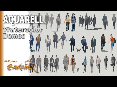 Menschen im Aquarell–Teil 1
