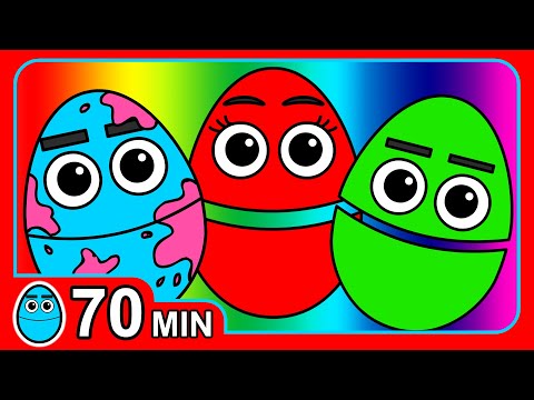 "Color Songs Collection" Vol. 1 | Children's Colours Rhymes | Teach Kindergarten Kids | 2D Animation