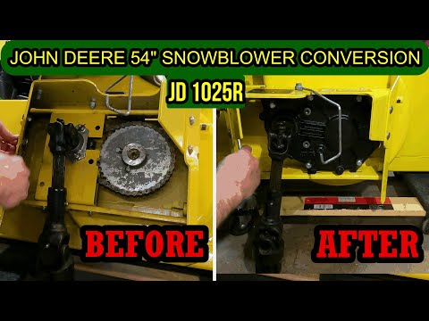 JOHN DEERE 1025R | 47” 54” SNOWBLOWER CONVERSION PARALLEL SHAFT GEAR DRIVE